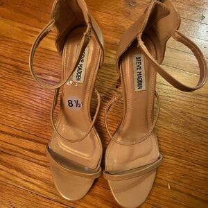 Nude colored Open toe stillettos